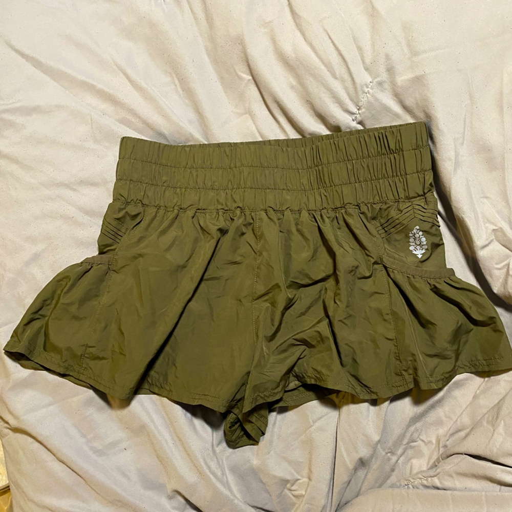 FP Movement by Free People Olive Green Athletic Shorts